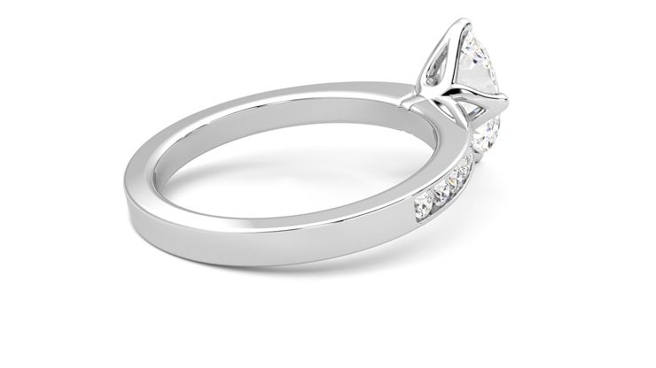 Taylor & Hart Cosmic Oval Engagement Ring 360 degree image 12