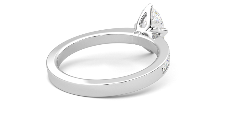Taylor & Hart Cosmic Oval Engagement Ring 360 degree image 13