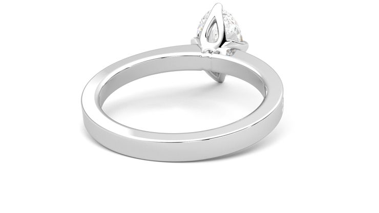 Taylor & Hart Cosmic Oval Engagement Ring 360 degree image 14