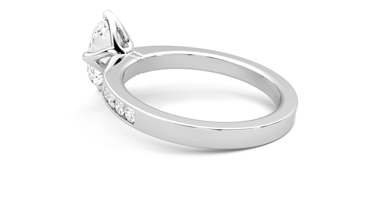 Taylor & Hart Cosmic Oval Engagement Ring 360 degree image 18