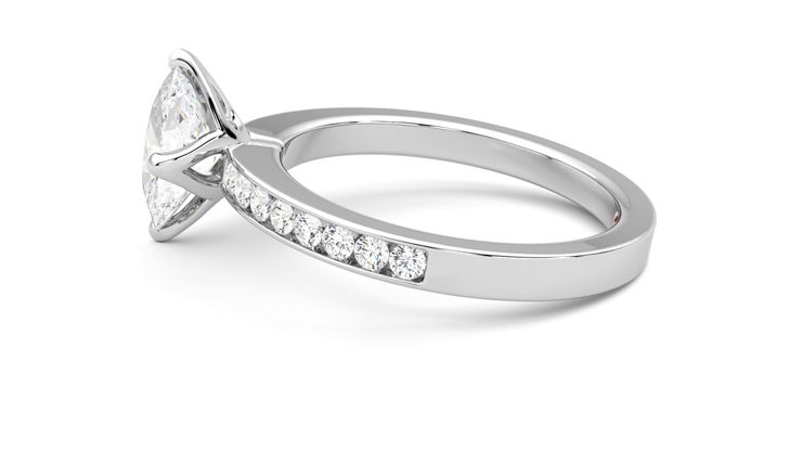 Taylor & Hart Cosmic Oval Engagement Ring 360 degree image 20