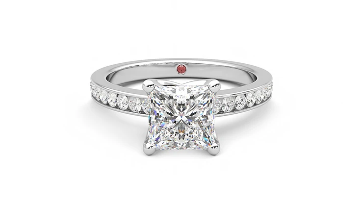 Taylor & Hart Cosmic Princess Engagement Ring 360 detail 01