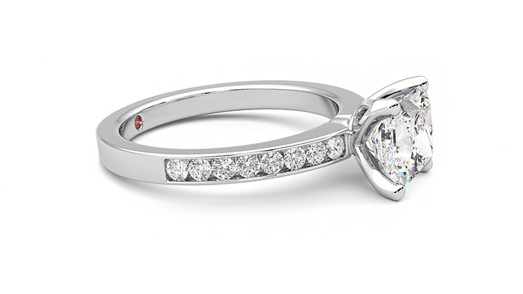 Taylor & Hart Cosmic Princess Engagement Ring 360 degree image 8