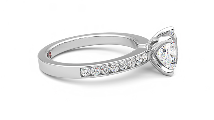 Taylor & Hart Cosmic Princess Engagement Ring 360 degree image 9