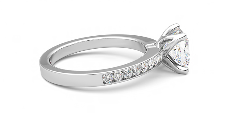 Taylor & Hart Cosmic Princess Engagement Ring 360 degree image 10