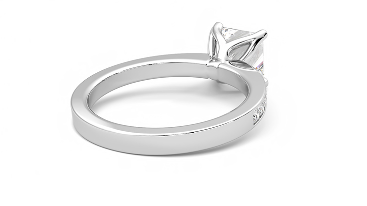 Taylor & Hart Cosmic Princess Engagement Ring 360 degree image 13