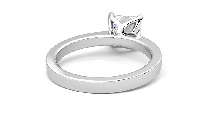 Taylor & Hart Cosmic Princess Engagement Ring 360 degree image 14