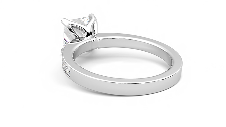 Taylor & Hart Cosmic Princess Engagement Ring 360 degree image 17