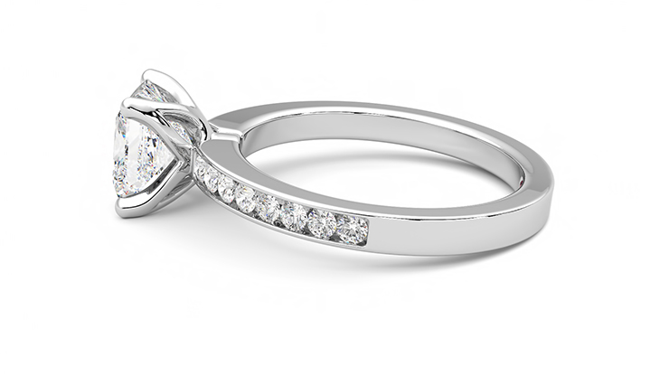 Taylor & Hart Cosmic Princess Engagement Ring 360 degree image 20