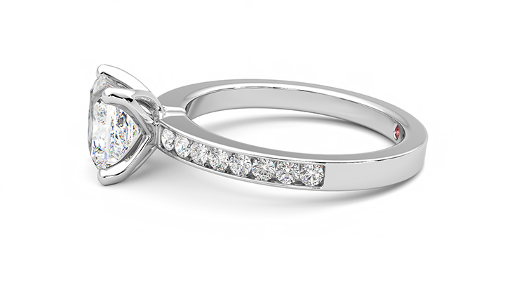 Taylor & Hart Cosmic Princess Engagement Ring 360 degree image 21