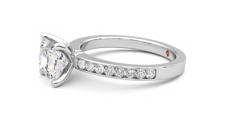 Taylor & Hart Cosmic Princess Engagement Ring 360 degree image 22