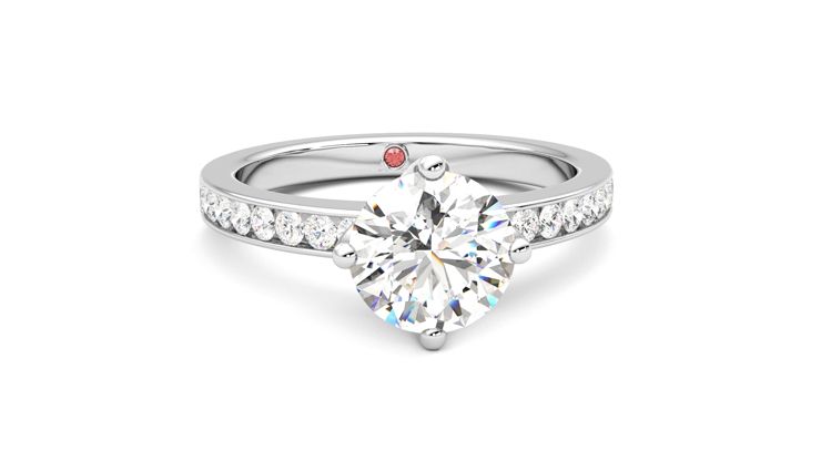 Taylor & Hart Cosmic Round Engagement Ring 360 degree image 2