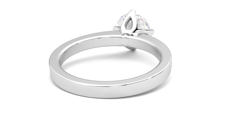 Taylor & Hart Cosmic Round Engagement Ring 360 degree image 14