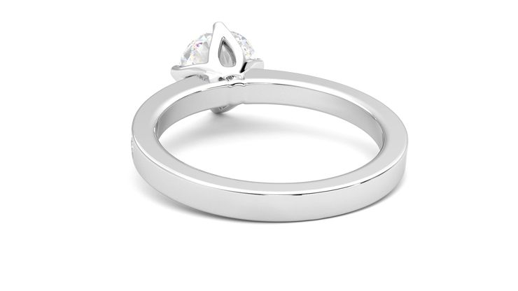 Taylor & Hart Cosmic Round Engagement Ring 360 degree image 16