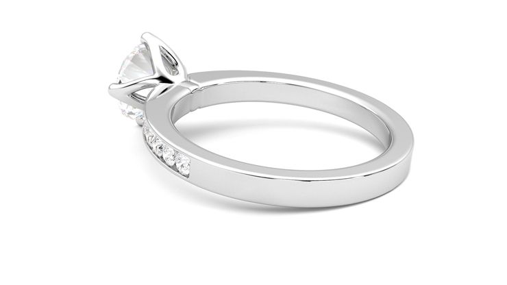 Taylor & Hart Cosmic Round Engagement Ring 360 degree image 18
