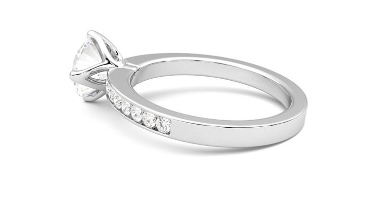 Taylor & Hart Cosmic Round Engagement Ring 360 degree image 19
