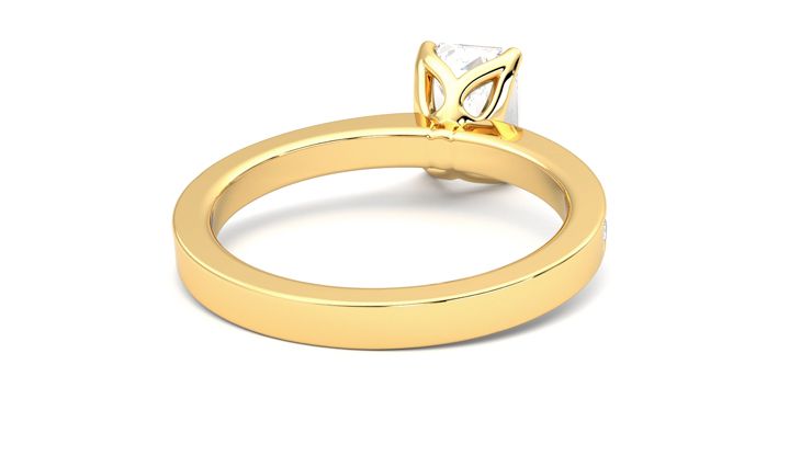 Taylor & Hart Cosmic Emerald Engagement Ring 360 degree image 14