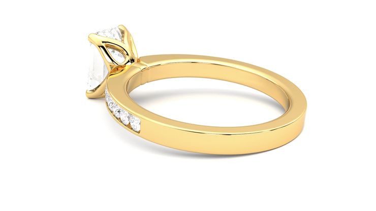 Taylor & Hart Cosmic Emerald Engagement Ring 360 degree image 18
