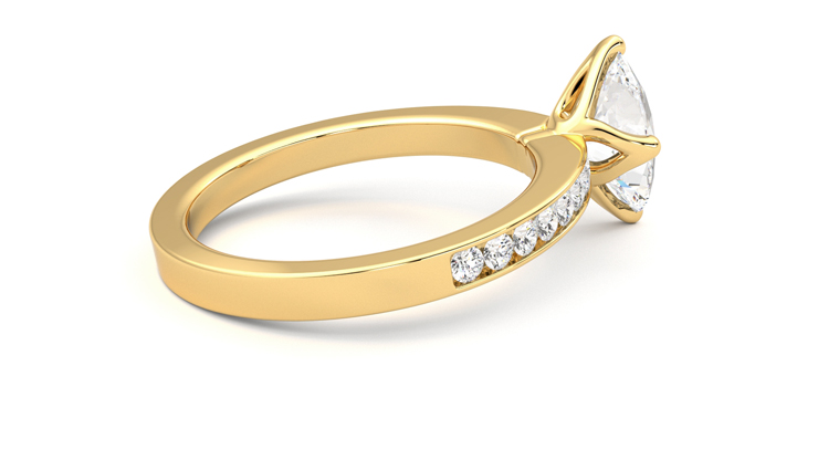 Taylor & Hart Cosmic Oval Engagement Ring 360 degree image 11