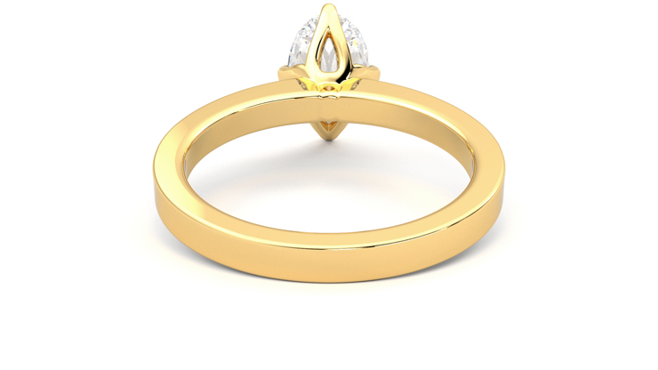 Taylor & Hart Cosmic Oval Engagement Ring 360 degree image 15