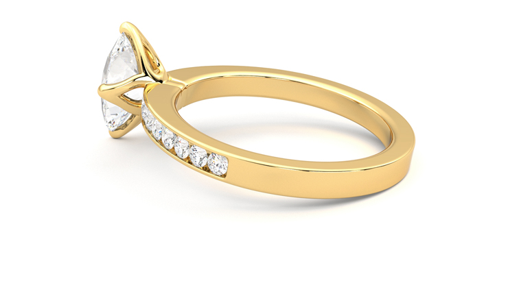 Taylor & Hart Cosmic Oval Engagement Ring 360 degree image 19