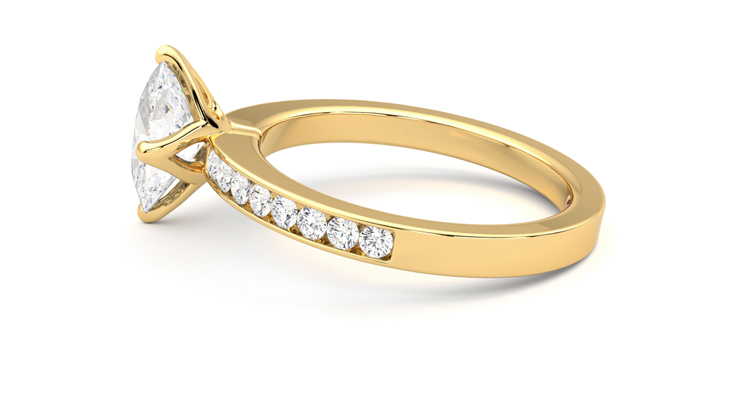 Taylor & Hart Cosmic Oval Engagement Ring 360 degree image 20