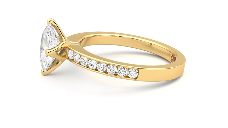 Taylor & Hart Cosmic Oval Engagement Ring 360 degree image 21