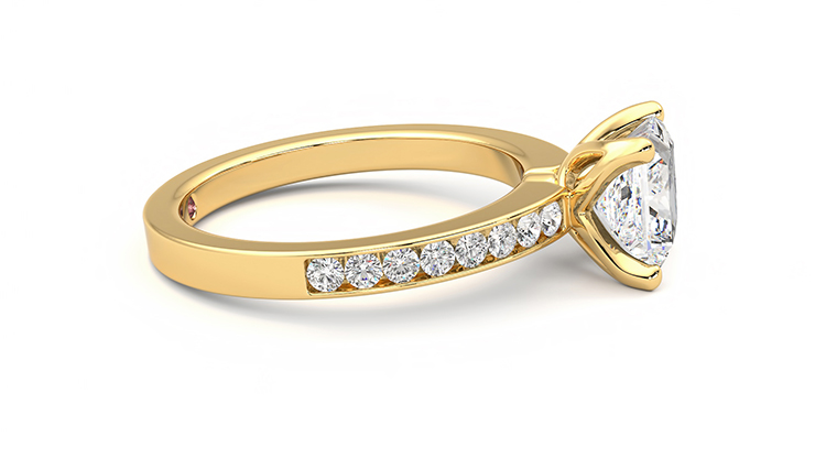 Taylor & Hart Cosmic Princess Engagement Ring 360 degree image 9