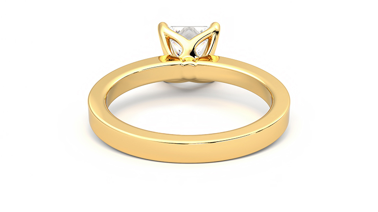 Taylor & Hart Cosmic Princess Engagement Ring 360 degree image 15