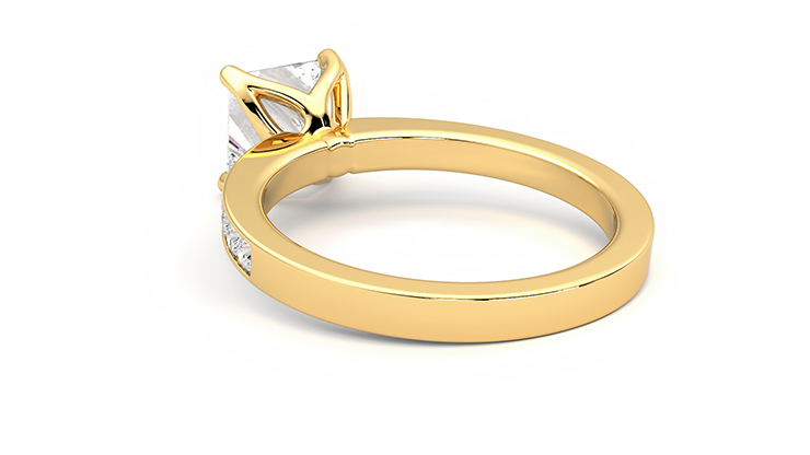 Taylor & Hart Cosmic Princess Engagement Ring 360 degree image 17