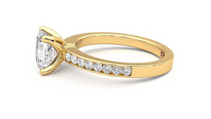 Taylor & Hart Cosmic Princess Engagement Ring 360 degree image 21