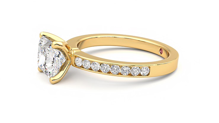 Taylor & Hart Cosmic Princess Engagement Ring 360 degree image 22