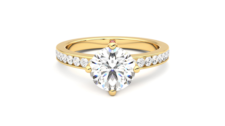 Taylor & Hart Cosmic Round Engagement Ring 360 detail 01
