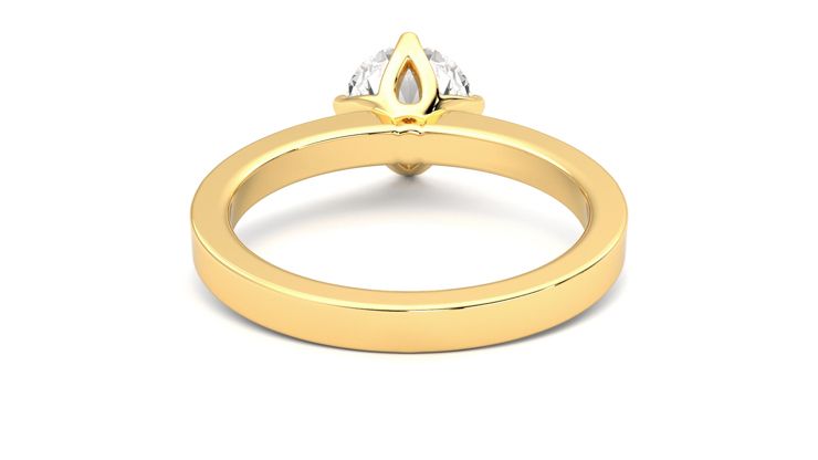 Taylor & Hart Cosmic Round Engagement Ring 360 degree image 15