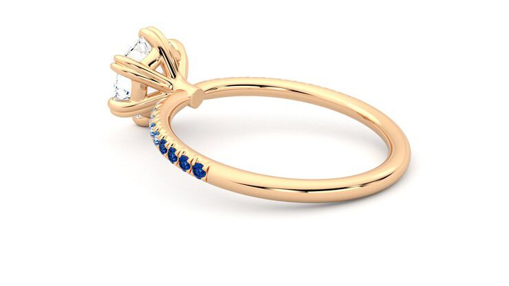 Taylor & Hart Damson Hexagonal Engagement Ring 360 degree image 18
