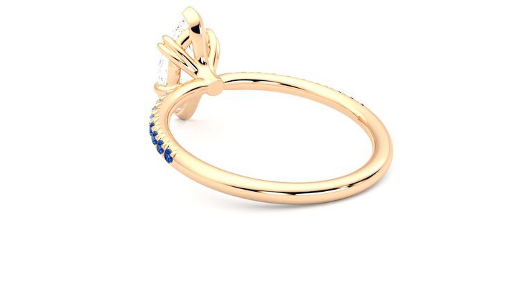 Taylor & Hart Damson Marquise Engagement Ring 360 degree image 17