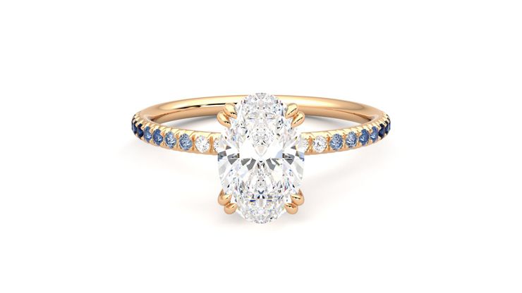Taylor & Hart Damson Oval Engagement Ring 360 degree image 0