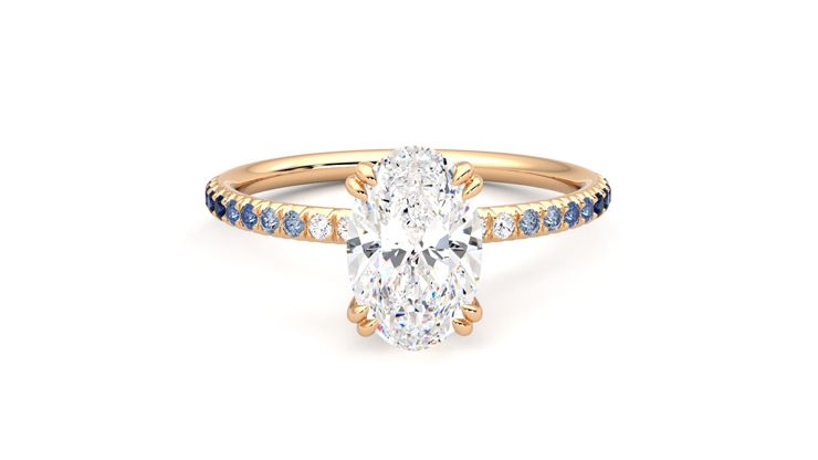 Taylor & Hart Damson Oval Engagement Ring 360 degree image 1