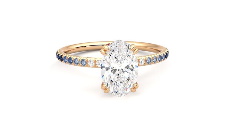 Taylor & Hart Damson Oval Engagement Ring 360 degree image 2
