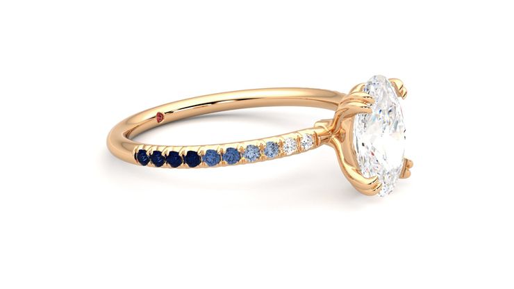 Taylor & Hart Damson Oval Engagement Ring 360 degree image 7