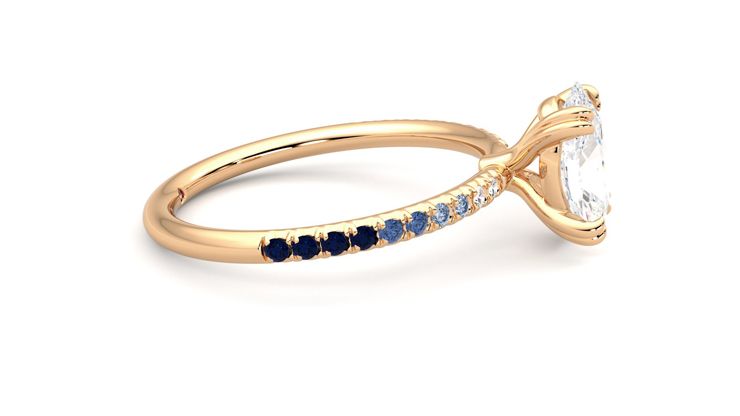 Taylor & Hart Damson Oval Engagement Ring 360 degree image 9