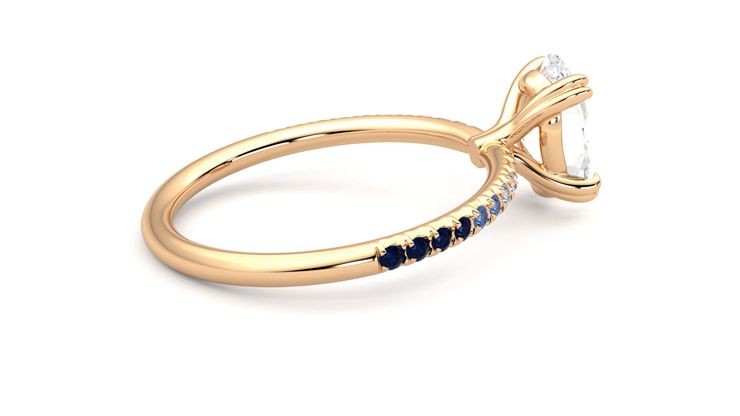 Taylor & Hart Damson Oval Engagement Ring 360 degree image 11