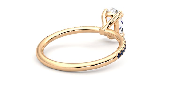 Taylor & Hart Damson Oval Engagement Ring 360 degree image 13