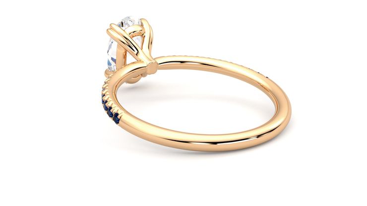 Taylor & Hart Damson Oval Engagement Ring 360 degree image 17