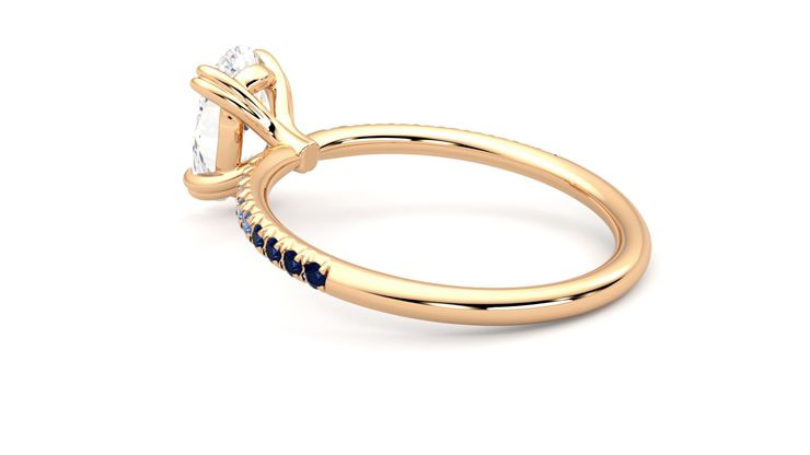 Taylor & Hart Damson Oval Engagement Ring 360 degree image 18