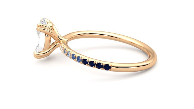 Taylor & Hart Damson Oval Engagement Ring 360 degree image 20