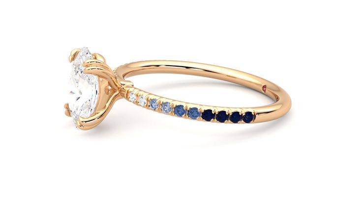 Taylor & Hart Damson Oval Engagement Ring 360 degree image 22