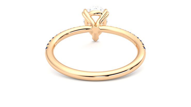 Taylor & Hart Damson Pear Engagement Ring 360 degree image 15