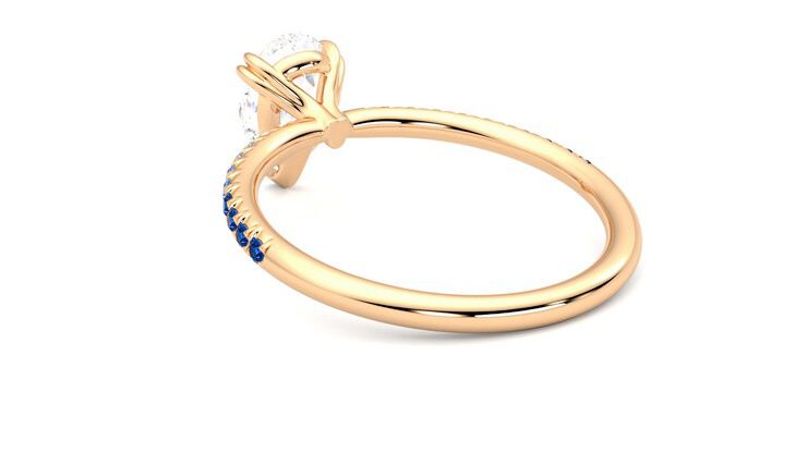 Taylor & Hart Damson Pear Engagement Ring 360 degree image 17