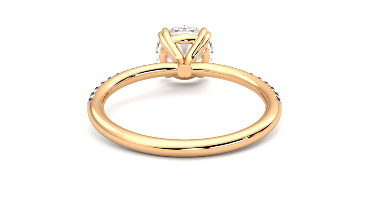 Taylor & Hart Damson Round Engagement Ring 360 degree image 15